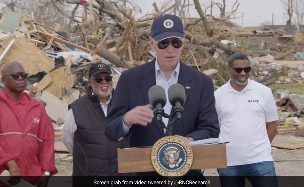 Watch: In Latest Gaffe, Joe Biden Refers To Tornado-Hit Town Rolling Fork As 'Rolling Stone'